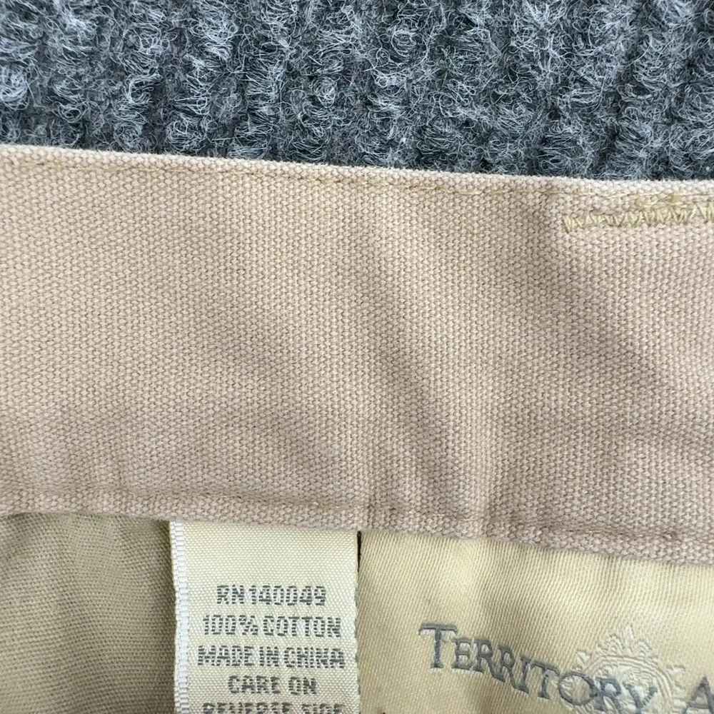 Territory Ahead Shorts Mens M Tan Cotton Canvas Casual Gorpcore